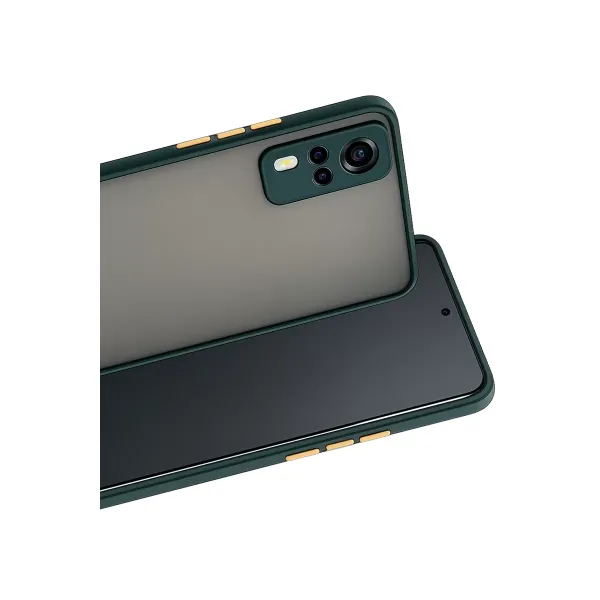Vivo Y53s Kılıf Montreal Silikon Kapak - Yeşil