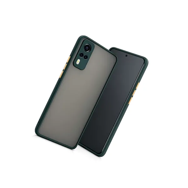 Vivo Y53s Kılıf Montreal Silikon Kapak - Yeşil