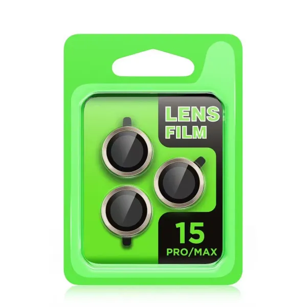 Apple İphone 15 Pro Max Raze Metal Kamera Lens - Gümüş