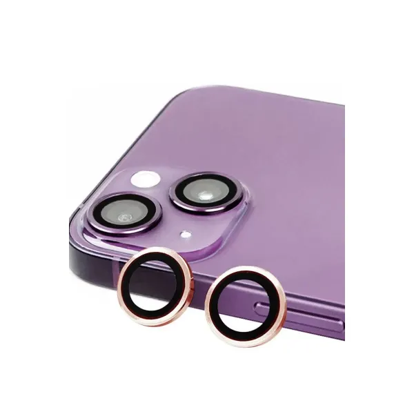 Apple İphone 15 Raze Metal Kamera Lens - Pembe