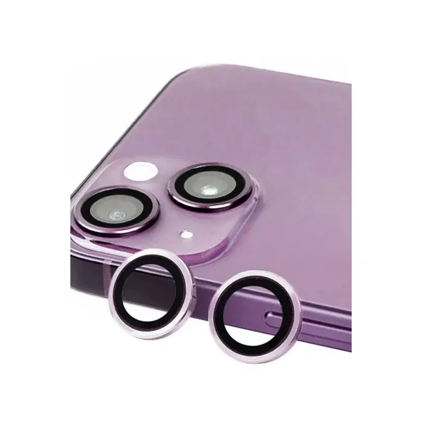 Apple İphone 14 Plus Raze Metal Kamera Lens - Mor