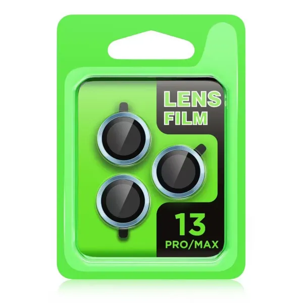 Apple İphone 13 Pro Max Raze Metal Kamera Lens - Mavi