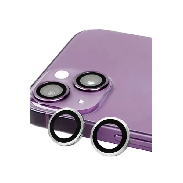 Apple İphone 13 Mini Raze Metal Kamera Lens - Gümüş