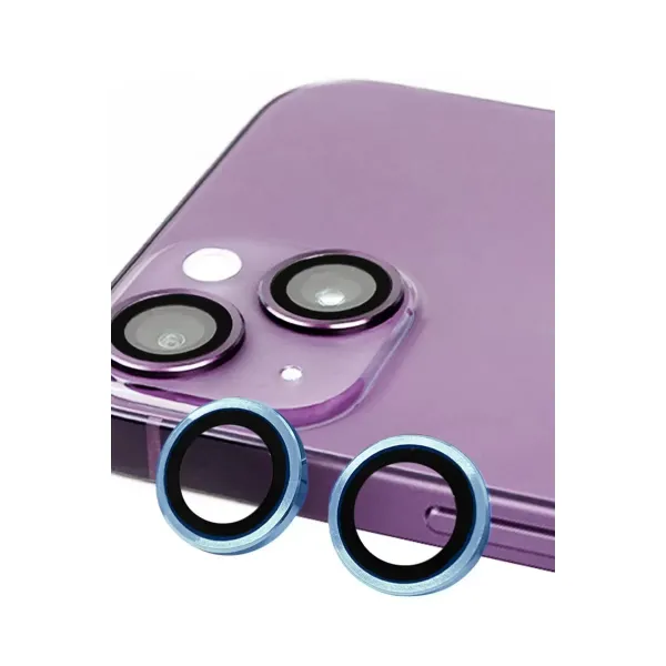 Apple İphone 13 Mini Raze Metal Kamera Lens - Mavi