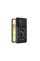 Samsung Galaxy A16 5g Kılıf Pars Lens Yüzüklü Silikon - Siyah