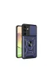 Samsung Galaxy A16 5g Kılıf Pars Lens Yüzüklü Silikon - Lacivert
