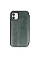 Apple İphone 11 Kılıf Flip Cover - Koyu Yeşil