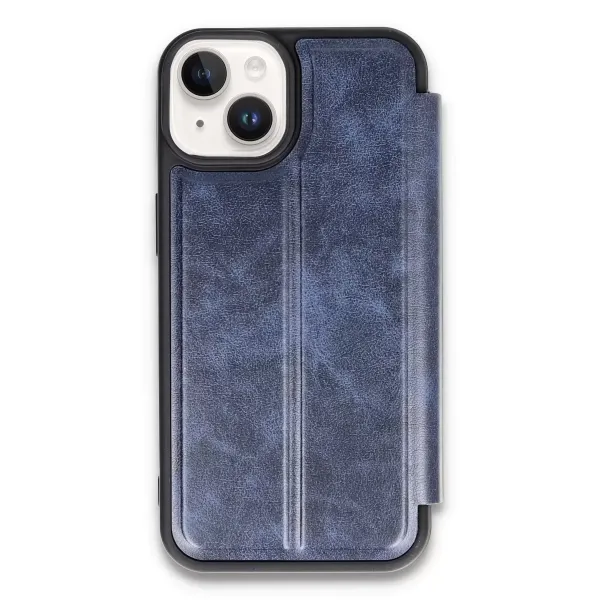 Apple İphone 14 Kılıf Flip Cover - Lacivert