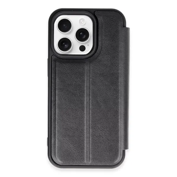 Apple İphone 14 Pro Kılıf Flip Cover - Siyah