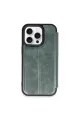 Apple İphone 14 Pro Kılıf Flip Cover - Koyu Yeşil
