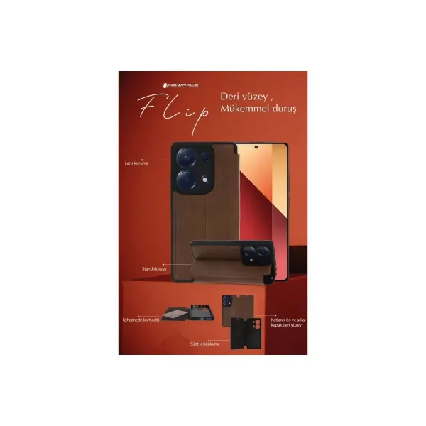 Apple İphone 14 Pro Kılıf Flip Cover - Taba