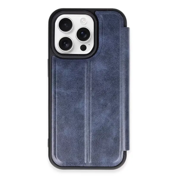 Apple İphone 14 Pro Max Kılıf Flip Cover - Lacivert