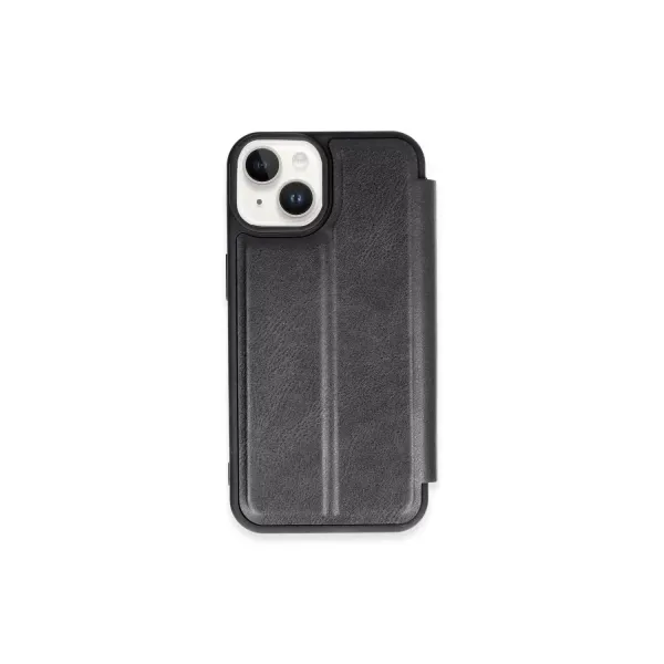 Apple İphone 15 Kılıf Flip Cover - Siyah