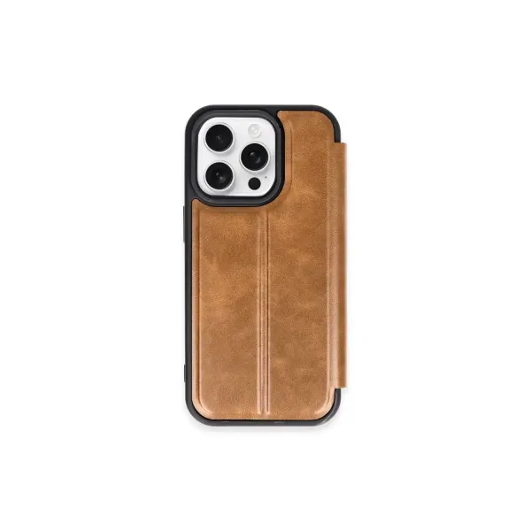 Apple İphone 15 Pro Max Kılıf Flip Cover - Taba