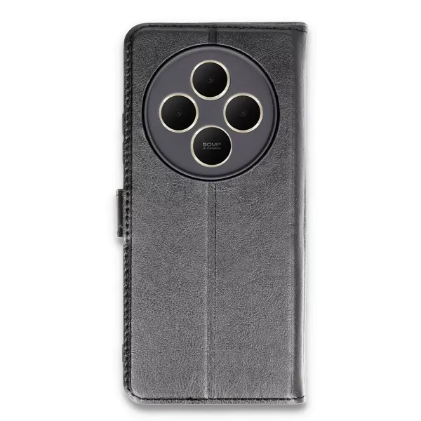 Xiaomi Redmi 14c Kılıf Trend S Plus Kapaklı Kılıf - Siyah