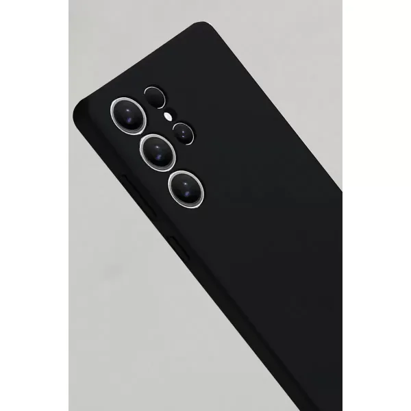 Samsung Galaxy S25 Ultra Kılıf Nano İçi Kadife Silikon - Siyah