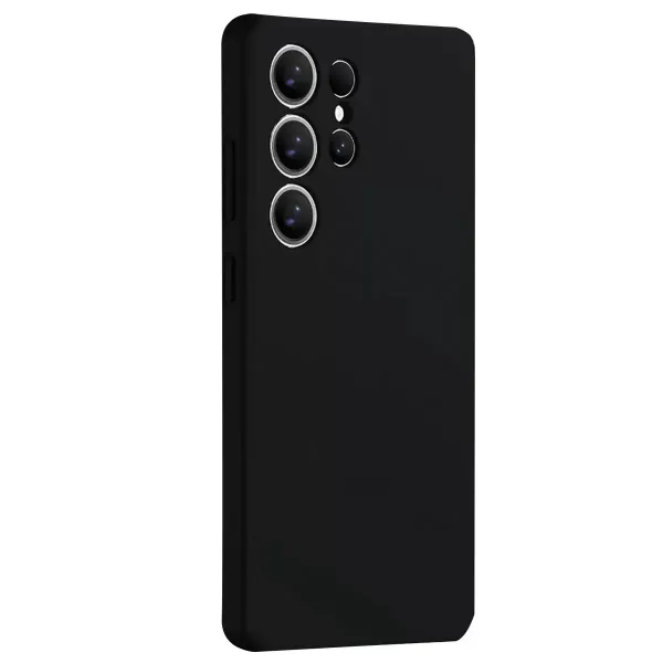Samsung Galaxy S25 Ultra Kılıf Nano İçi Kadife Silikon - Siyah