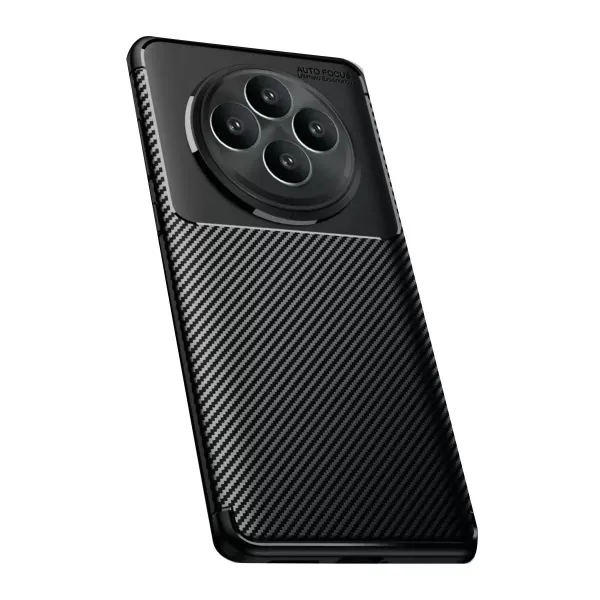 Oppo Reno 11 Fs Kılıf Auto Focus Karbon Kapak - Siyah