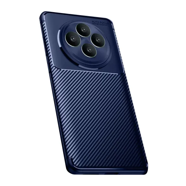 Oppo Reno 11 Fs Kılıf Auto Focus Karbon Kapak - Lacivert