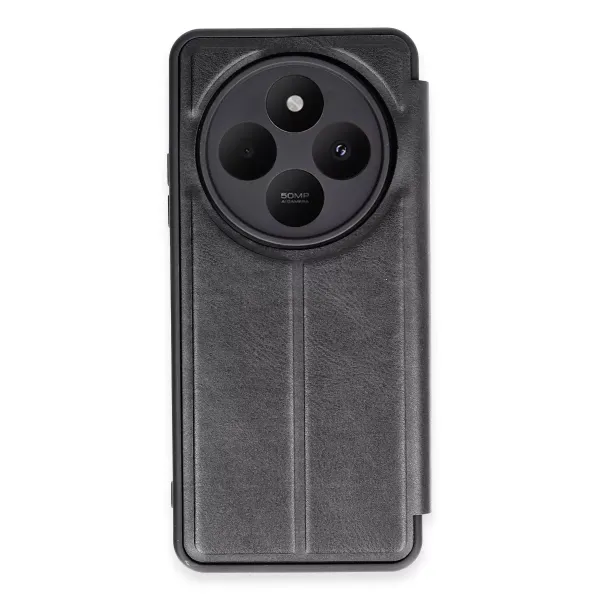 Xiaomi Redmi 14c Kılıf Flip Cover - Siyah
