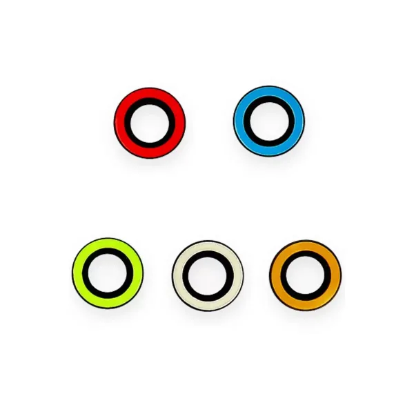 Apple İphone 12 Pro Neon Fosforlu Kamera Lens - Beyaz