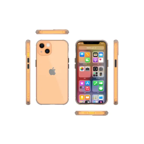 Apple İphone 13 Mini Kılıf Miami Şeffaf Silikon - Şeffaf