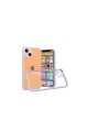 Apple İphone 13 Mini Kılıf Miami Şeffaf Silikon - Lila