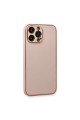 Apple İphone 13 Pro Kılıf Coco Deri Silikon Kapak - Pembe