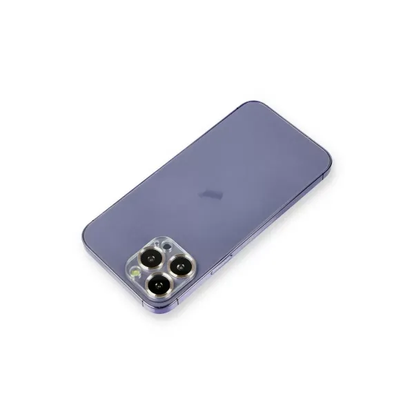 Apple İphone 12 Pro Max Metal Kamera Lens Koruma Cam - Gold
