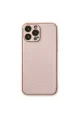 Apple İphone 13 Pro Kılıf Coco Karbon Silikon - Pembe