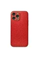Apple İphone 13 Pro Kılıf Coco Karbon Silikon - Kırmızı