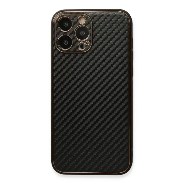 Apple İphone 13 Pro Kılıf Coco Karbon Silikon - Siyah
