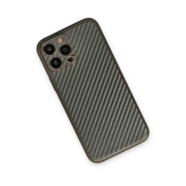 Apple İphone 13 Pro Kılıf Coco Karbon Silikon - Füme