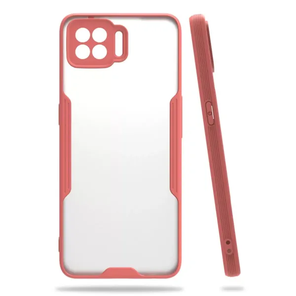Oppo A73 Kılıf Platin Silikon - Pembe