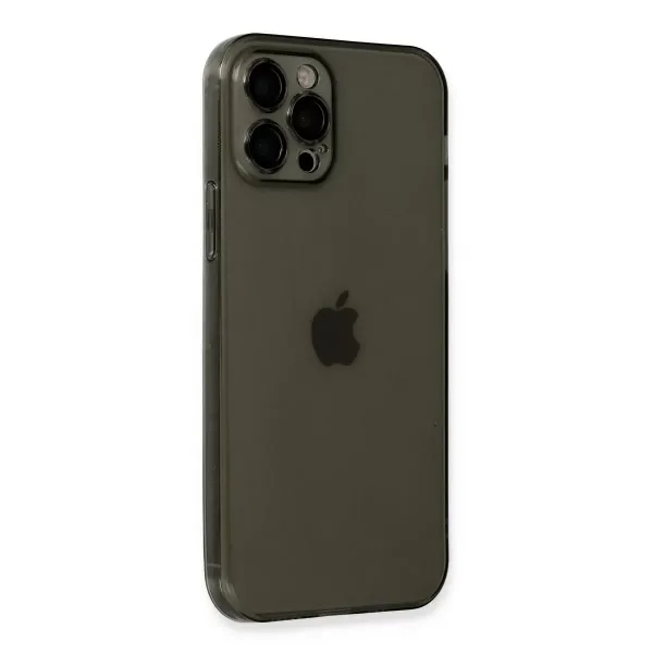 Apple İphone 12 Pro Kılıf Fly Lens Silikon - Siyah