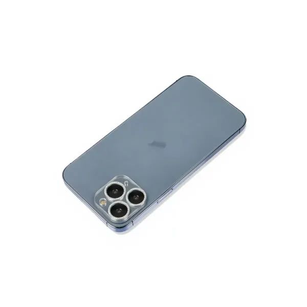 Apple İphone 11 Pro Shine Kamera Lens Koruma Cam - Gümüş