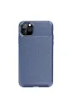 Apple İphone 11 Pro Kılıf Auto Focus Karbon Kapak - Lacivert