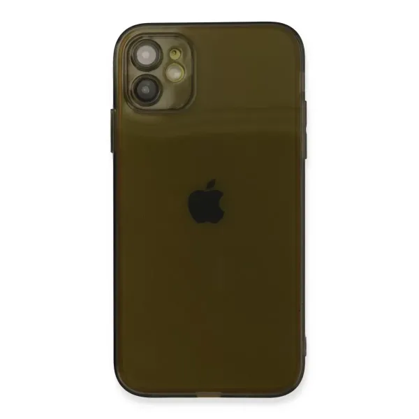 Apple İphone 12 Kılıf Fly Lens Silikon - Siyah