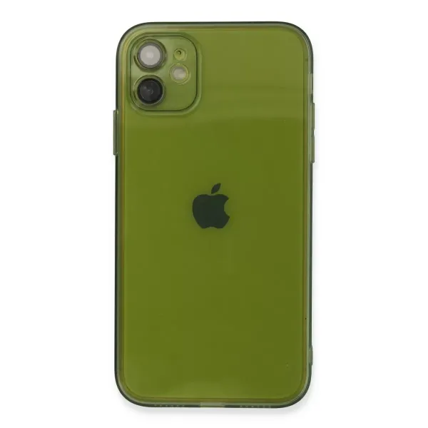Apple İphone 12 Kılıf Fly Lens Silikon - Yeşil