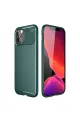Apple İphone 11 Pro Max Kılıf Auto Focus Karbon Kapak - Yeşil