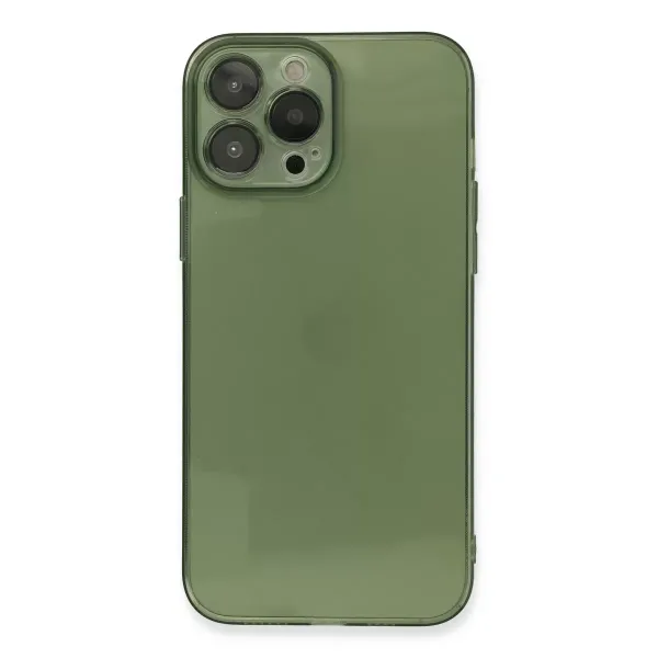 Apple İphone 13 Pro Kılıf Fly Lens Silikon - Yeşil