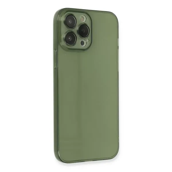 Apple İphone 13 Pro Kılıf Fly Lens Silikon - Yeşil