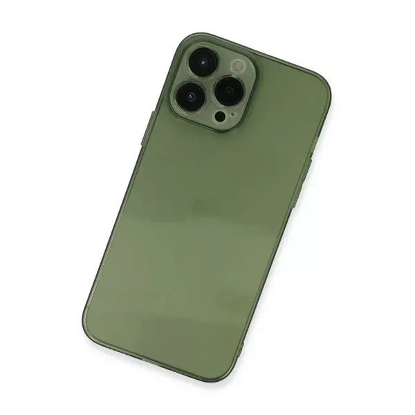 Apple İphone 13 Pro Kılıf Fly Lens Silikon - Yeşil