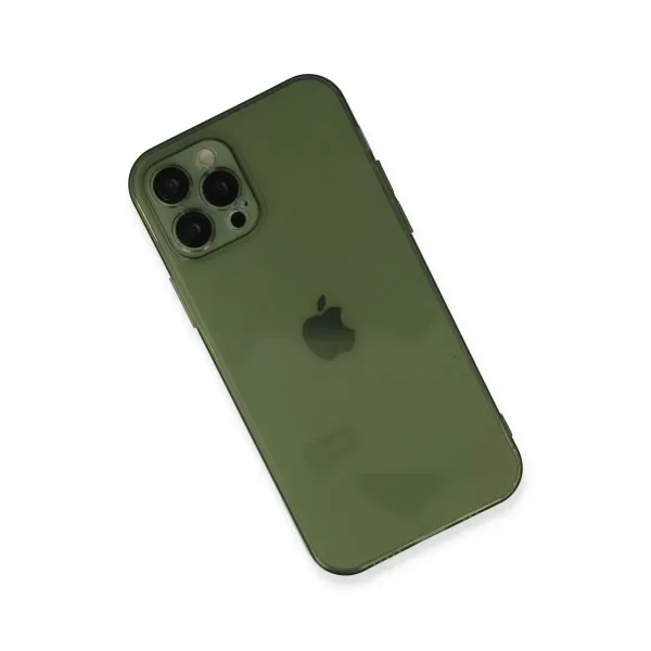 Apple İphone 12 Pro Max Kılıf Fly Lens Silikon - Yeşil