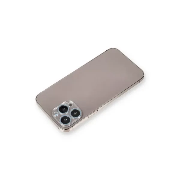 Apple İphone 12 Pro Max Shine Kamera Lens Koruma Cam - Sierra Blue