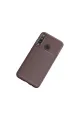 Huawei P40 Lite E Kılıf Auto Focus Karbon Kapak - Kahverengi