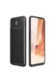 Oppo A73 Kılıf Auto Focus Karbon Kapak - Siyah