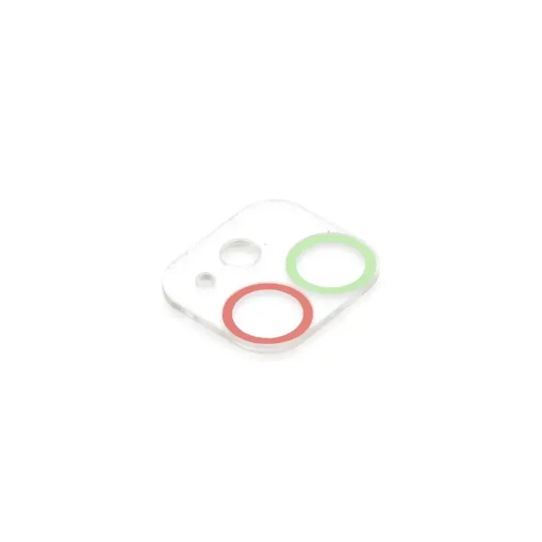 Apple İphone 12 Mini Renkli Kamera Lens Koruma Cam - Yeşil-pembe