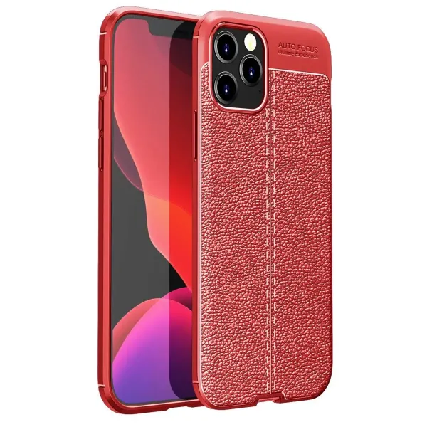 Apple İphone 12 Pro Max Kılıf Auto Focus Kapak - Kırmızı