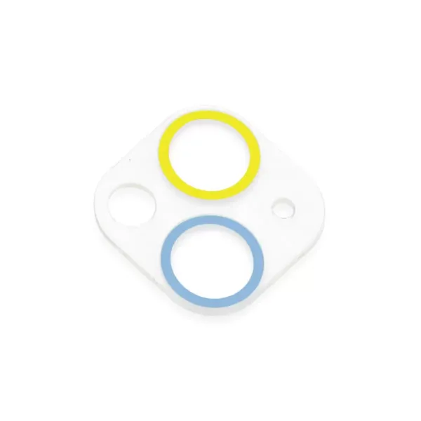 Apple İphone 13 Mini Renkli Kamera Lens Koruma Cam - Sarı-mavi